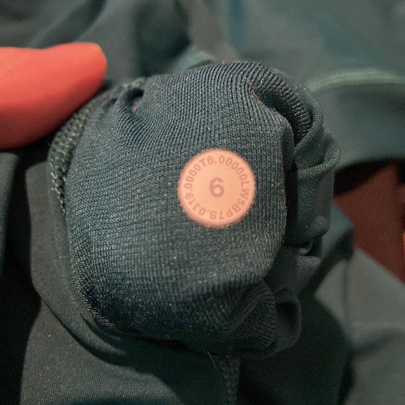 Lululemon Sz6 Nulu wunderunder turquoise blue - Picture 5 of 7